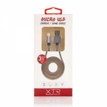 Cabo Micro USB 1,5M Cinza Espacial - Xtrax