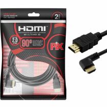 Cabo HDMI 2.0 Ultra HD, 4K, 2M, 1 Conector 90°, 018-3322 - PIX 