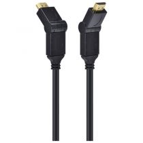 Cabo HDMI 2.0 4K Ultra-HD, 3D, 2M, Ethernet, Conector 180°, H20B180-2 - Vinik