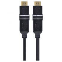 Cabo HDMI 2.0 4K Ultra-HD, 3D, 10M, Ethernet, Conector 90°, H20B180-10 - Vinik