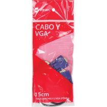 Cabo Y VGA Macho X 2 VGA Fêmea 15 Pinos AVY-1M/2F - Vinik 