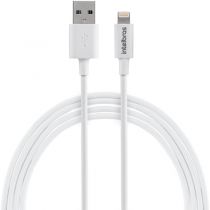Cabo USB Lightning 1,2m PVC branco EUAL 12PB - Intelbras 