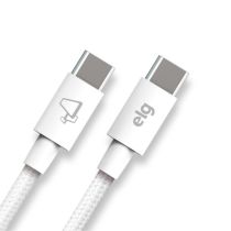 Cabo USB Tipo C para Tipo C 60W Branco 2 Metros TC602 - ELG