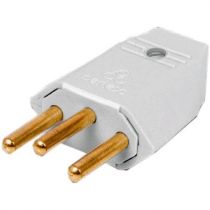 Plug Macho Padrão Novo 10A 250V Mod.1043 - Perlex