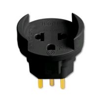 Tomada Adaptador Padrão Antigo para Novo 2P+T 10A PT 1210 -  ILUMI