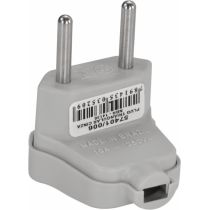 Plug Triangular 2 Pinos 10A 250V Cinza - Tramontina