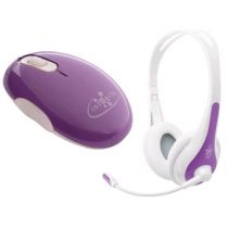 Headset + Mouse USB Summer Mod.F153A Roxo - Integris