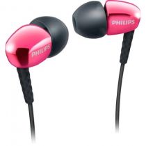 Fone de Ouvido Intra-Auricular com Graves Potentes SHE3900PK/00 Preto/Rosa - PHI