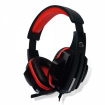 Headset Gamer Preto e Vermelho P2 PH120 - Multilaser