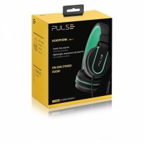 Headphone Pulse On Ear Stereo Preto/Verde - MultiLaser