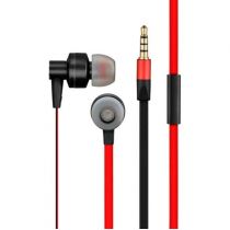 Fone de Ouvido com Microfone Pulse Intra-Auricular Vermelho/Preto - Multilaser