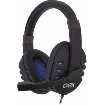 Fone Headset Gamer Bit HS206 Preto com Azul - Oex 