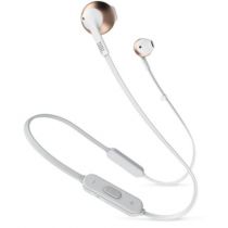 Fone de Ouvido Bluetooth - Branco, Dourado e Rosê - Pure Bass - Sem Fio - Com Microfone - JBL Tune 205BT 