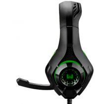 Headset Gamer P3 USB Adaptador P2 LED Verde PH299 - Warrior