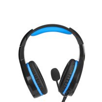 Headset Gamer USB P2 Blue Light DHE-8010 Preto / Azul - HP