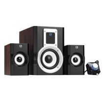 Caixas de Som Multiuso  2.1 Canais com Subwoofer Preta - C3 Tech