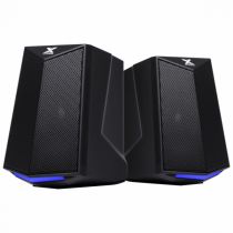 Caixa de Som Gamer 2.0 Crusade 6W LED Azul 34860 - Vinik