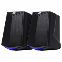 Caixa de Som Gamer 2.0 Crusade 6W LED Azul 34860 - Vinik