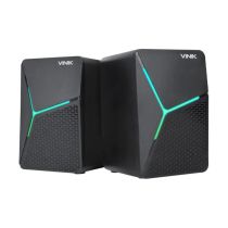 Caixa De Som Gamer Star 6W 2.0 Led Rainbow - Vinik