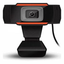 Webcam Hd 720p c/ Microfone Preta Com Laranja - Brazil PC