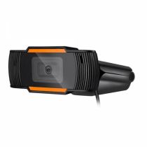 Webcam Hd 720p c/ Microfone Preta Com Laranja - Brazil PC