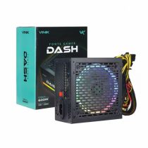 Fonte Gamer Dash 600W Preto com Fan Led RGB - Vinik