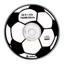 CD-R Gravável OEM 80 minutos 700 MB Kelpex Futebol