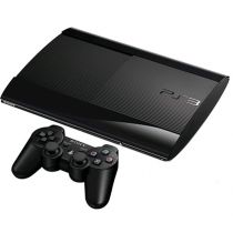PlayStation 3 Slim 250GB + Controle Dual Shock 3 Preto Sem Fio + Grátis um game 