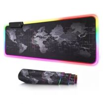 Mousepad Gamer Mapa Mundi RGB - Exbom