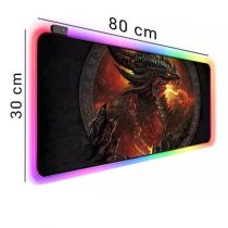 Mousepad Gamer Dragão LED RGB - Exbom