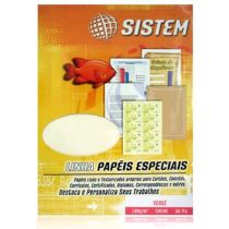 Papel Cartão de Visita Verge Creme Branco Salmão (180 g/m²) - Sistem