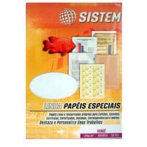 Papel VERGÊ Branco pack com 50 Folhas Sistem CS 9780