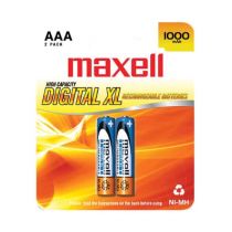 Pilha Recarregável 2 AAA 1000mAH Maxell