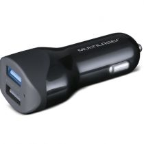 Carregador Automotivo CB114 2 Portas Preto USB - Multilaser 