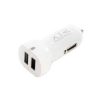 Carregador Veicular Portátil Branco 2 Entradas USB - Xtrax