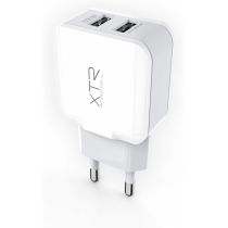 Carregador de Parede 2 Portas USB Cinza - Xtrax