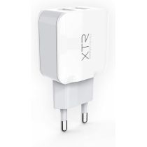 Carregador de Parede 2 Portas USB Cinza - Xtrax