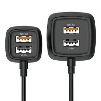 Carregador Veicular Universal 60W 4 Portas Usb - ELG