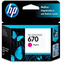 Cartucho de Tinta CZ115AB 670 Magenta 4ml  - HP