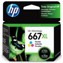 Cartucho de Tinta Original Advantage 667XL Colorido - HP