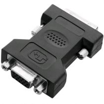 Adaptador DVI 24 + 5 Pinos Macho x VGA Fêmea - TBlack