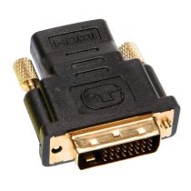 Adaptador DVI Macho x HDMI Fêmea SMART Dourado - TBLACK