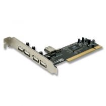 Placa PCI USB 2.0 de 5 Portas (4 Externas+ 1 Interna) - Encore