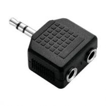 Adaptador P2 M X 2 J2 F- Estéreo Plug P2 Macho (3.5MM) X 2 Jack J2 Fêmea (3.5MM)