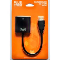 Cabo Adaptador HDMI M x VGA F Preto ADP-002 - Plus Cable  