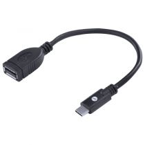  Cabo Adaptador Tipo C x USB 2.0 Fêmea OTG  20 cm- Vinik