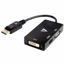 Adaptador DisplayPort x VGA HDMI DVI - T-Black