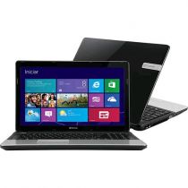 Notebook Gateway NE56R12B com Intel Core i3 2GB 500GB LED 15.6 Windows 8 Preto -