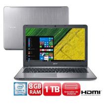 Notebook Acer i5-7200U 8G 1TB HDMI Wireless Bluetooth