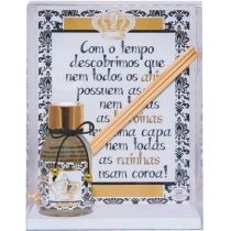 Quadro Aromatizador Ouro & Preto 19X14,5X7